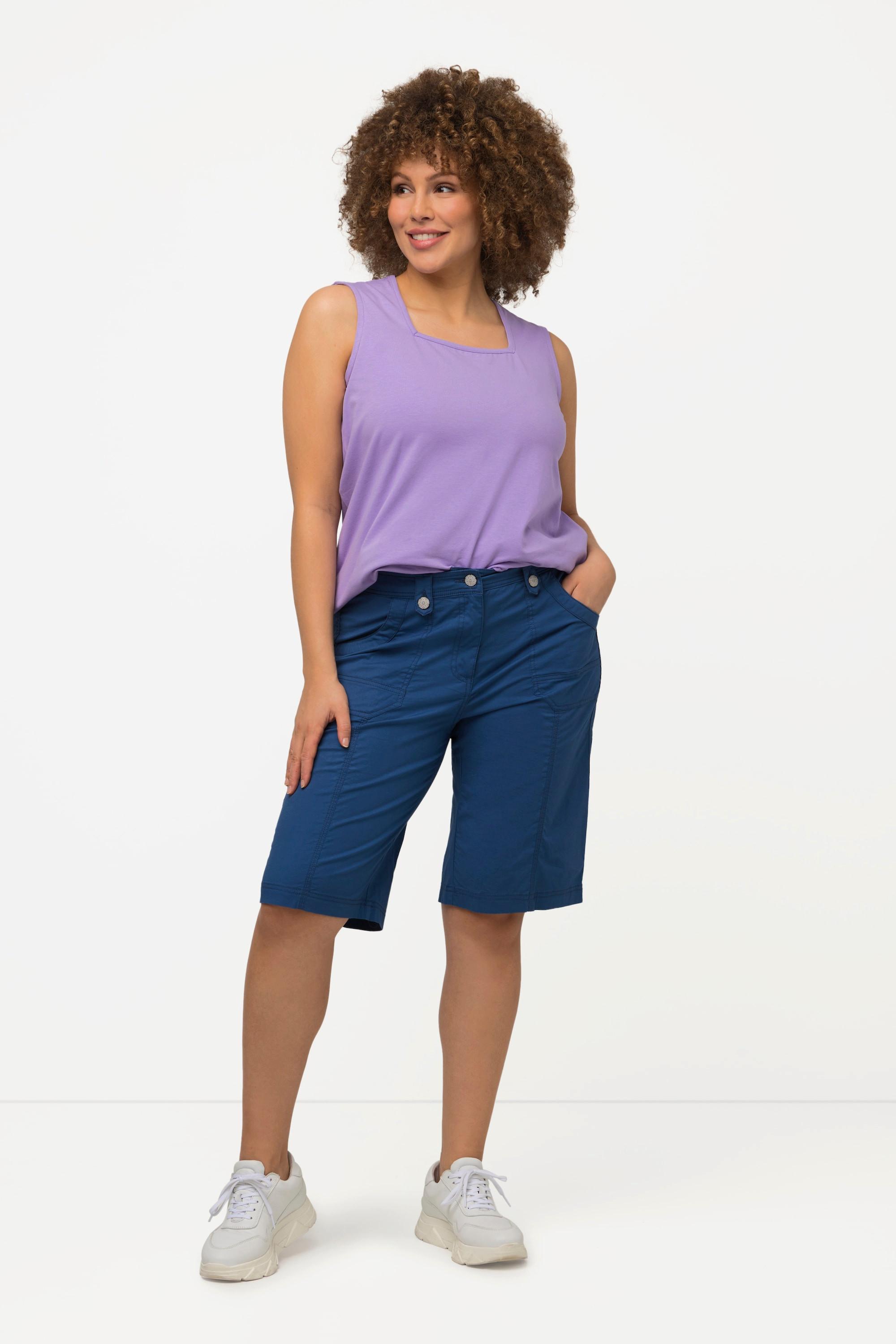 Ulla Popken Bermuda Cargo Taille Confortable Coupe 4 Poches  