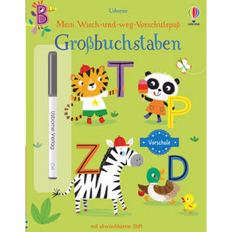 Usborne  Mein Wisch-und-weg-Vorschulspaß: Großbuchstaben 