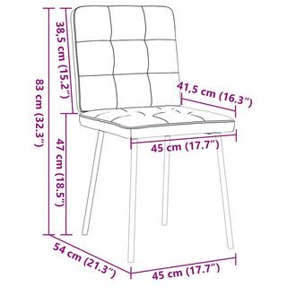VidaXL Esszimmerstuhl samt  