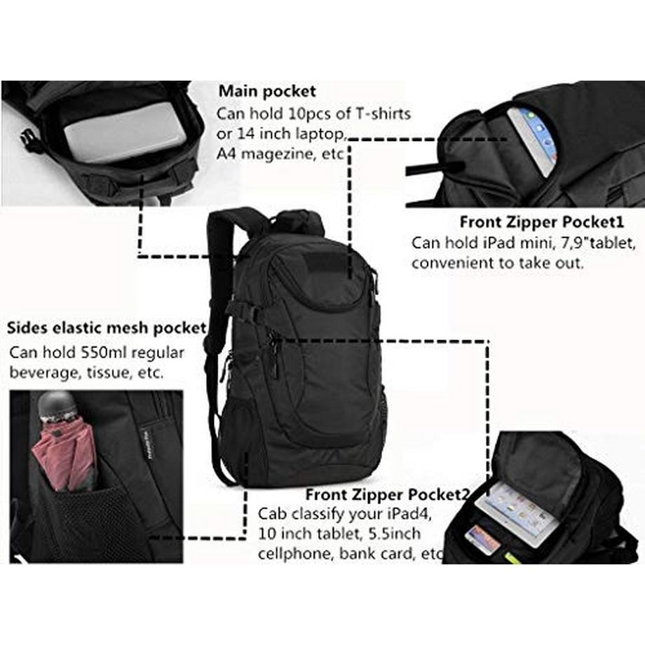 Only-bags.store Militär Taktischer Wanderrucksack Wasserdichter Outdoor Trekking Rucksack  