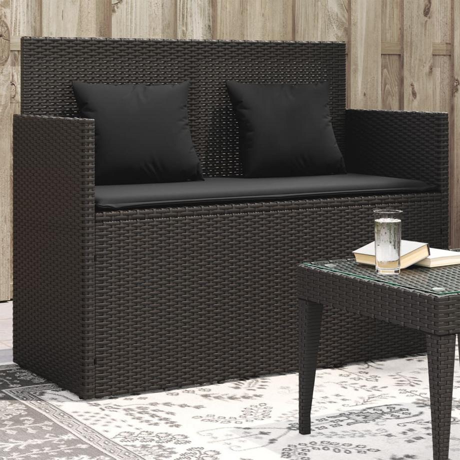 VidaXL Gartenbank poly-rattan  
