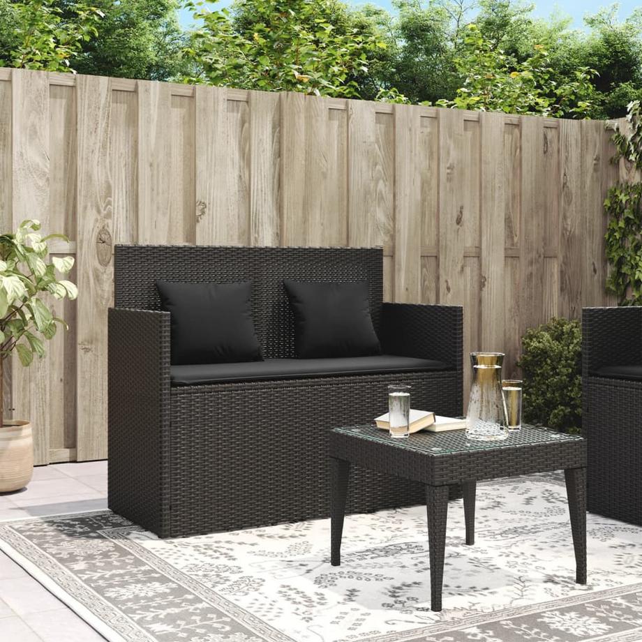 VidaXL Gartenbank poly-rattan  