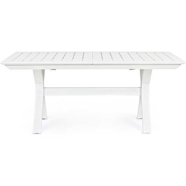 mutoni Tavolo allungabile da giardino Kenyon 180-240x100 bianco  