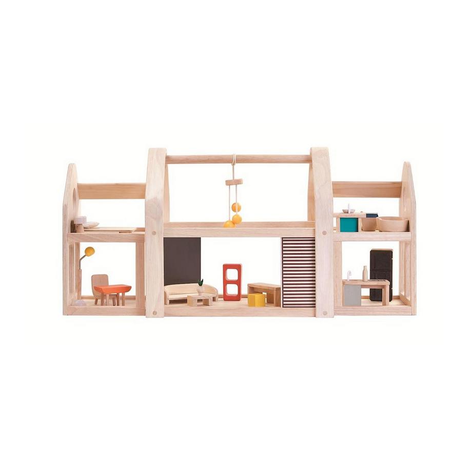 Plan Toys  PlanToys Holzspielzeug Puppenhaus Slide N Go 