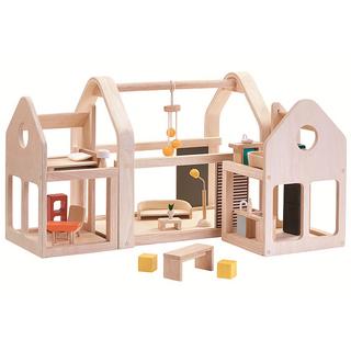 Plan Toys  PlanToys Holzspielzeug Puppenhaus Slide N Go 