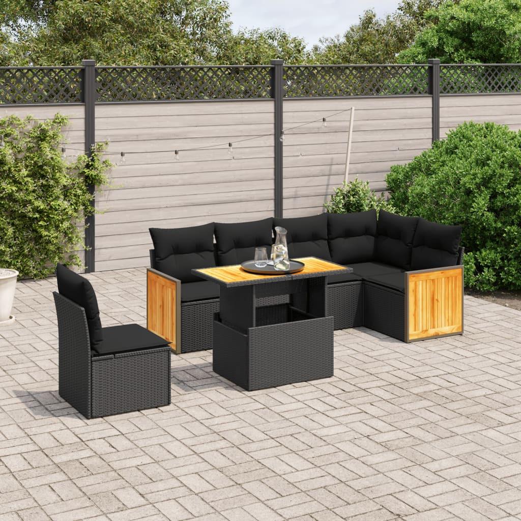 VidaXL set divano da giardino Polirattan  