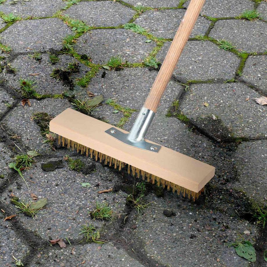 B2X  Drahtbesen mit Stahlbürste im 2er-Set 