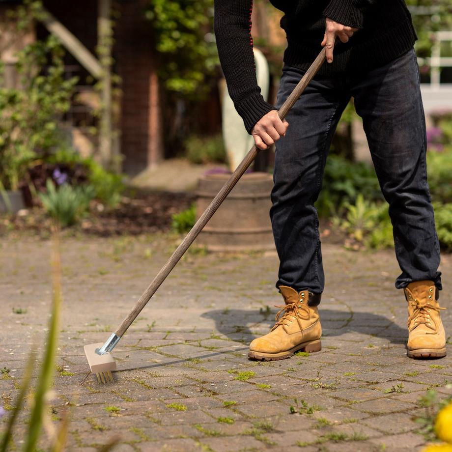 B2X  Drahtbesen mit Stahlbürste im 2er-Set 