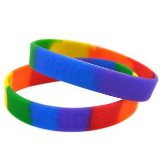 eStore  2x Armbänder, Stolz - Regenbogen 