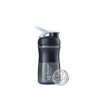 Blender Bottle  20oz / 590ml BlenderBottle SportMixer Flip, Black /White 