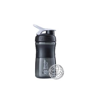 20oz / 590ml BlenderBottle SportMixer Flip, Black /White