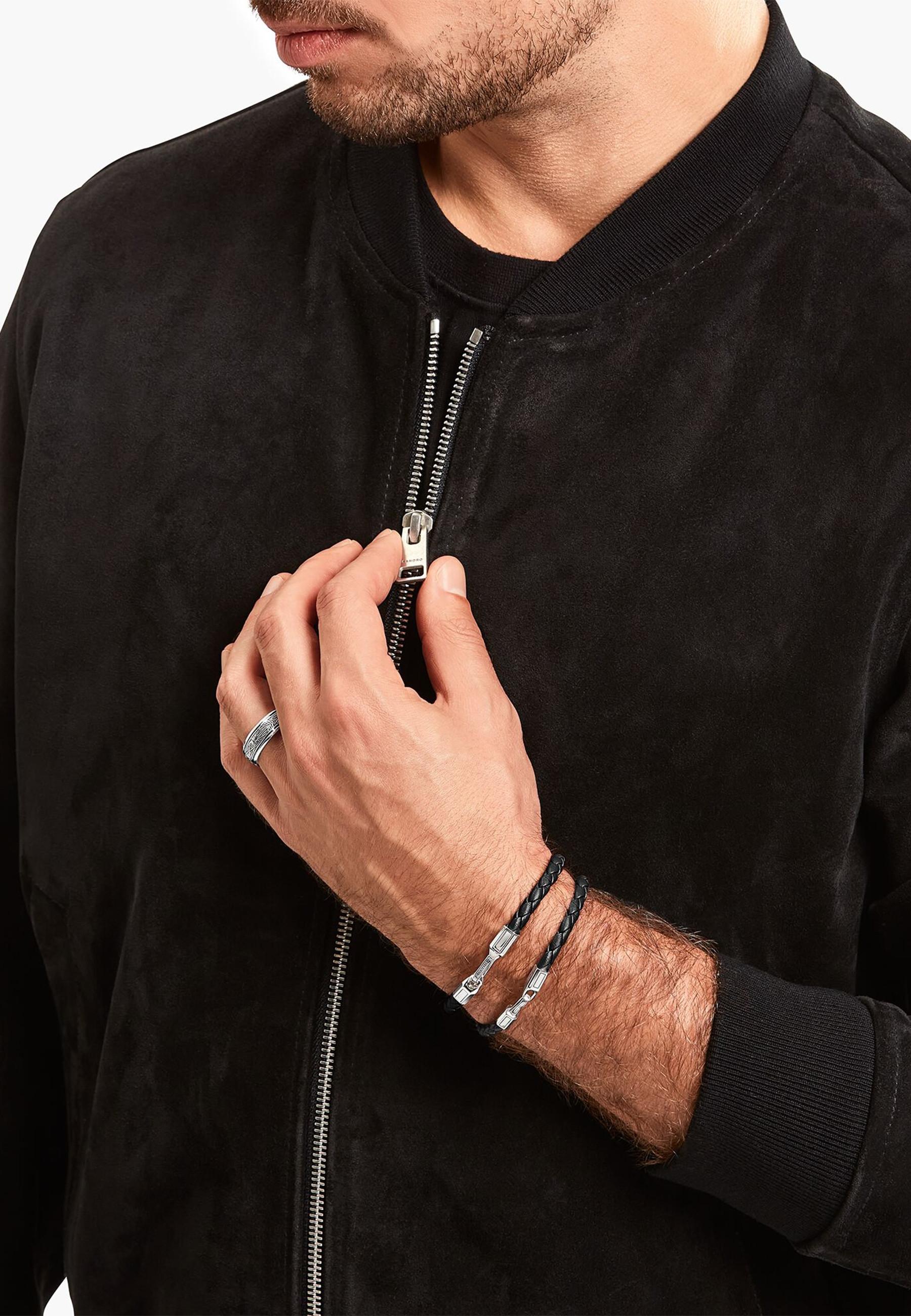 Thomas Sabo  Armband Leder Schwarz 