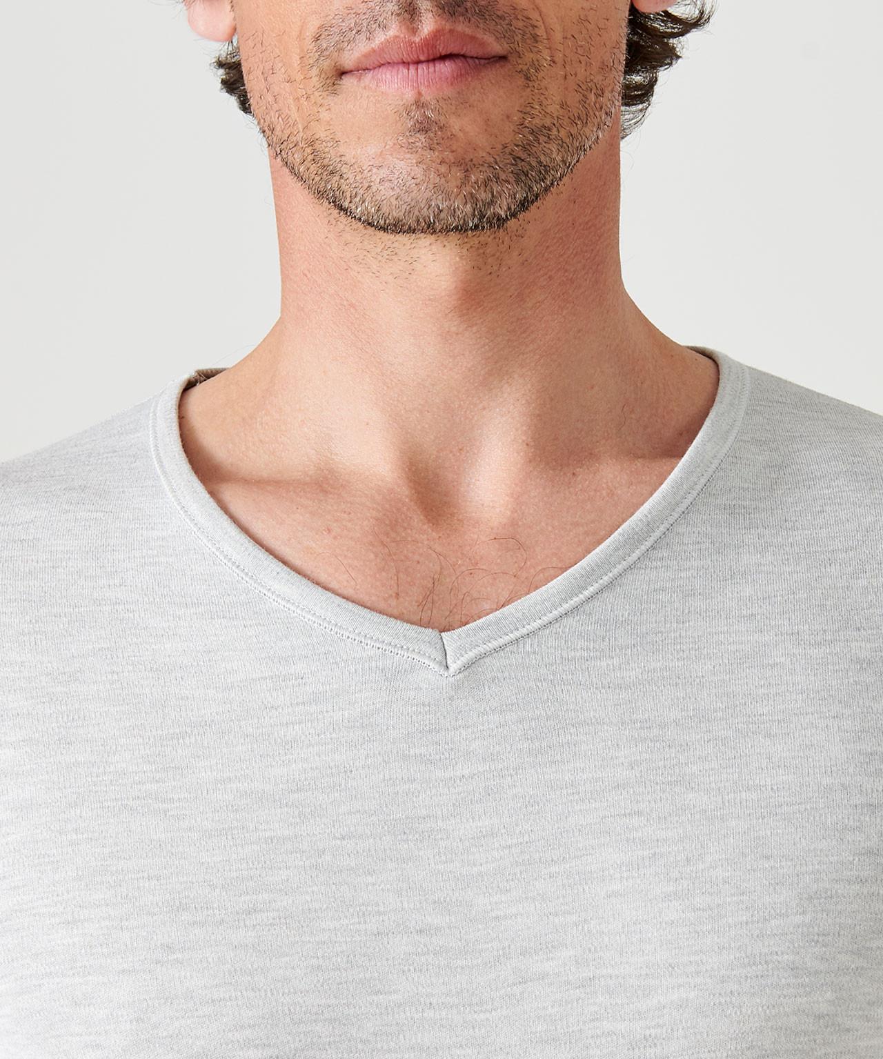 Damart T-Shirt Scollo a V Maniche Corte Calore Medio 3  