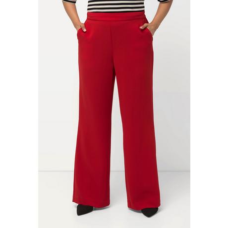 Ulla Popken  Pantalon de tailleur à jambe droite et large. Taille élastique 