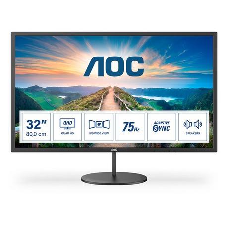 AOC  V4 Q32V4 écran plat de PC 80 cm (31.5") 2560 x 1440 pixels 2K Ultra HD LED Noir 