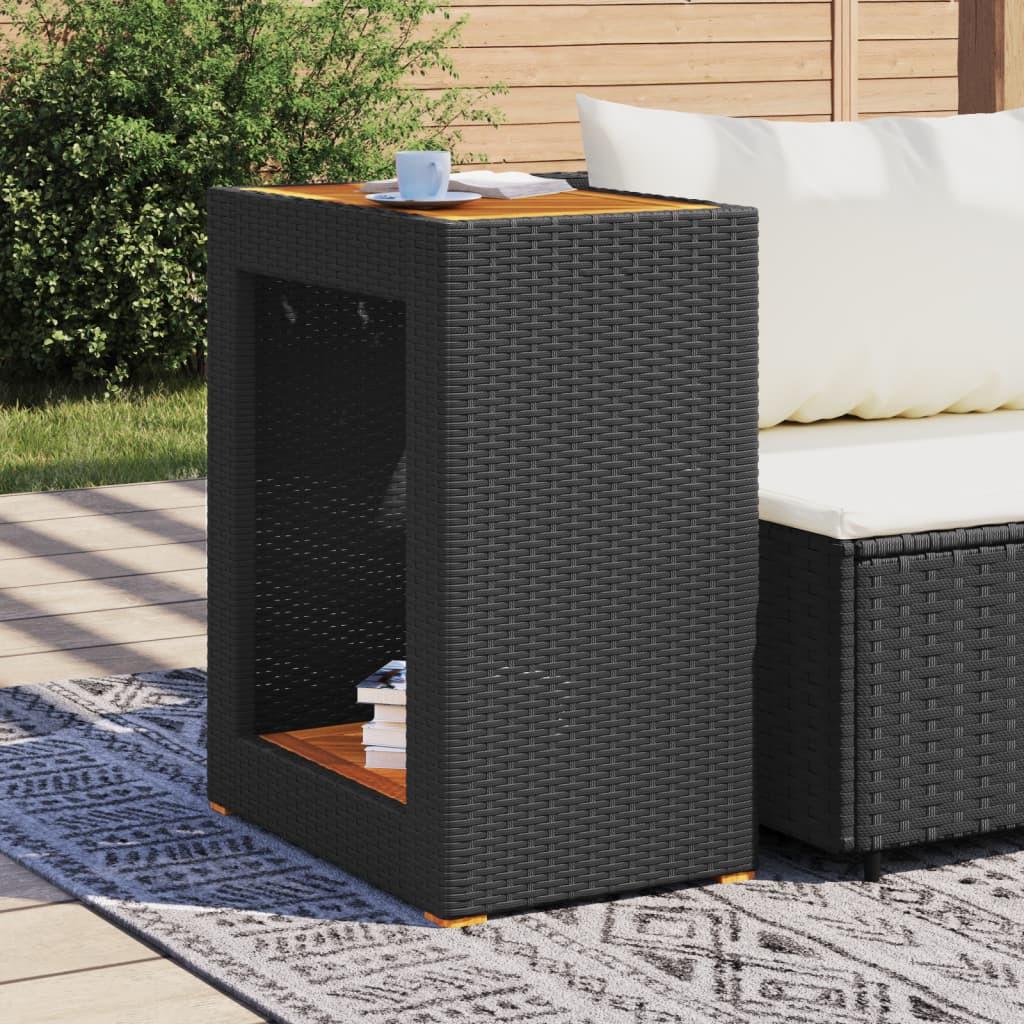 VidaXL Table d'appoint de jardin rotin synthétique  