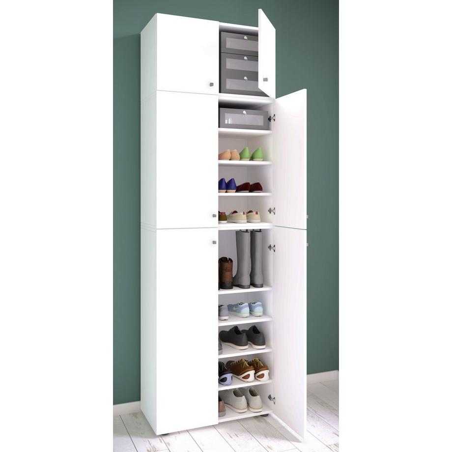 VCM XXL Holz Schuhschrank Kleiderschrank Schrank Schuhe Dielenschrank Lona 9f A  