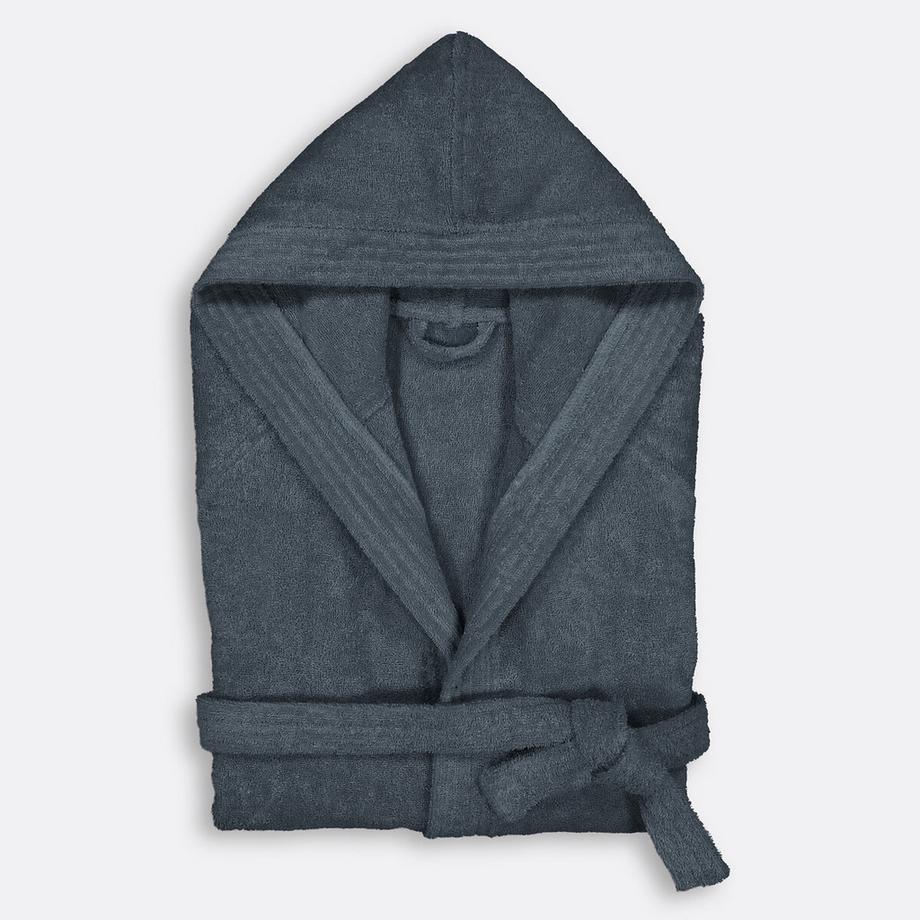 Peignoir capuche éponge bouclette 450 g/m2