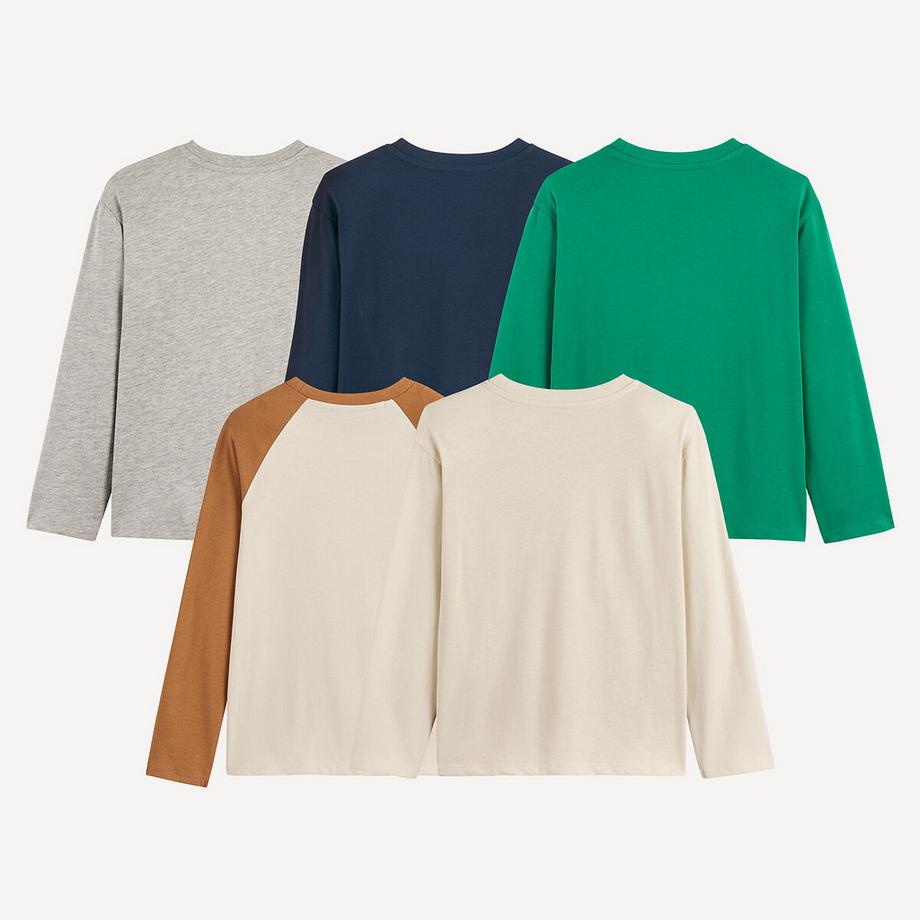 La Redoute Collections  5er-Set bedruckte Langarmshirts 