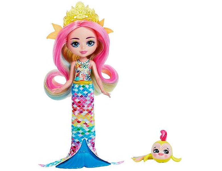 Enchantimals  Royals Radia Rainbow Fish & Flo Puppe 