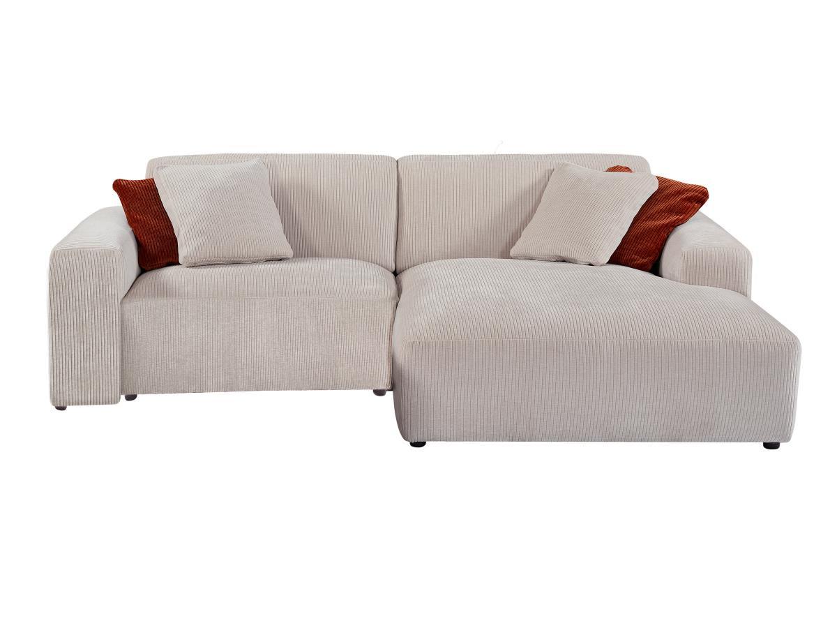 Maison Céphy Ecksofa - Ecke rechts - Cord - Beige - TIRONO von Maison Céphy  