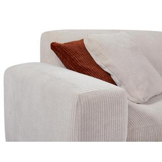 Maison Céphy Ecksofa - Ecke rechts - Cord - Beige - TIRONO von Maison Céphy  