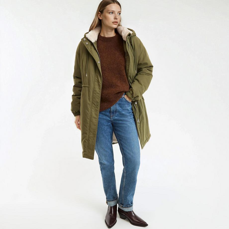 La Redoute Collections Winterparka mit fester Kapuze  