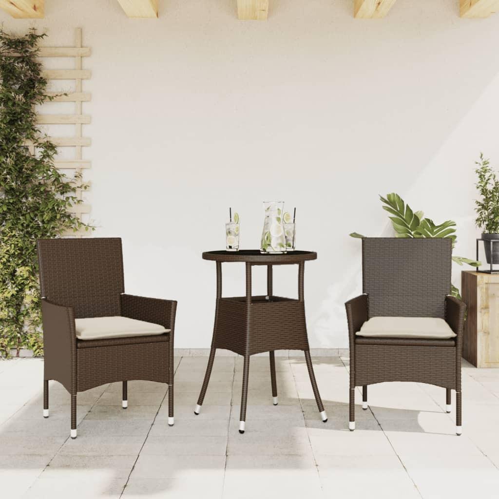 VidaXL set da pranzo da giardino Polirattan  