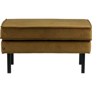 mutoni Tabouret Rodeo Velvet jaune miel  