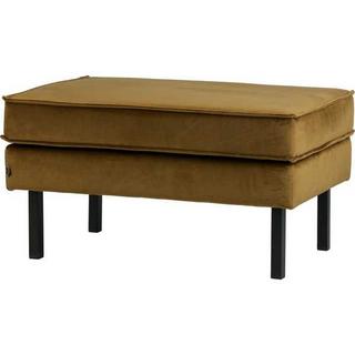 mutoni Tabouret Rodeo Velvet jaune miel  