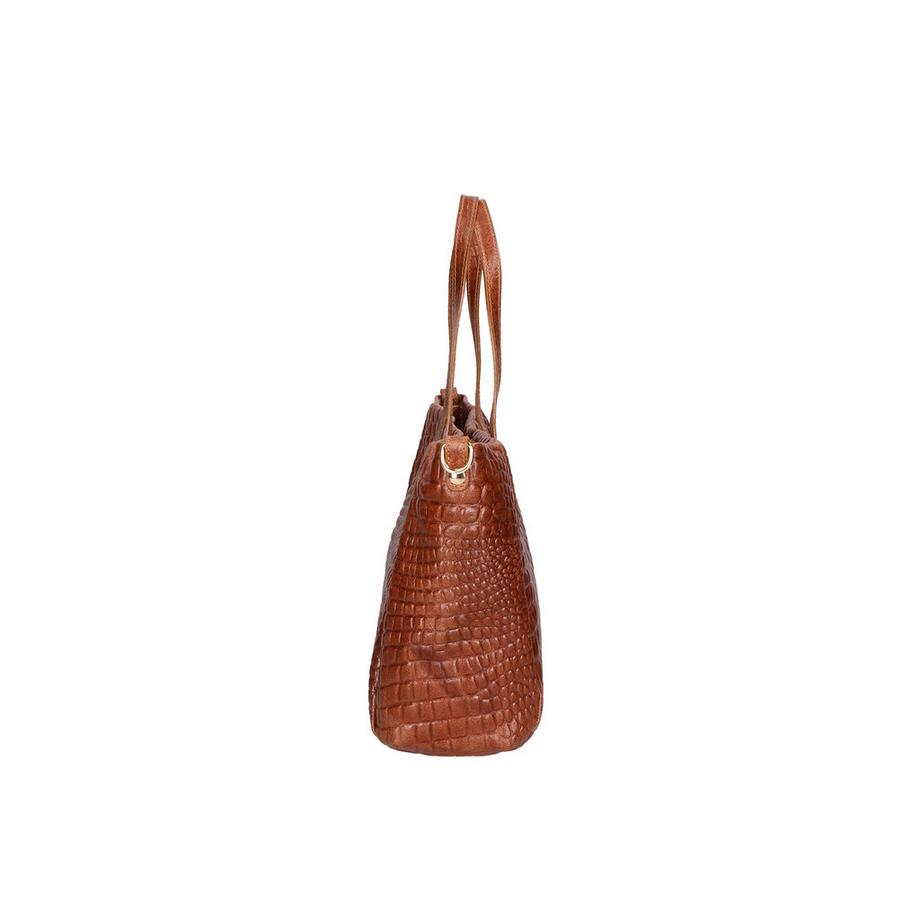 Gave Lux Sac d'épaule Cuir Gaufré Crocodile  