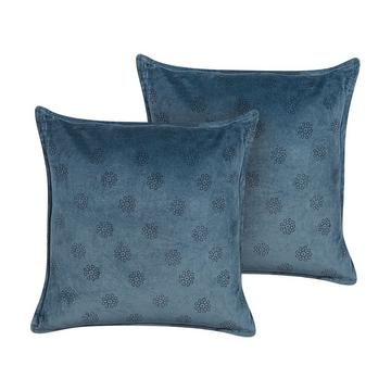 Lot de 2 coussins en Velours Moderne SESELI