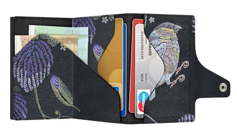 Tru Virtu CLICK & slide Bird & Clover Wallet Titan  