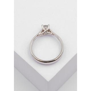 MUAU Schmuck  Solitaire Ring Diamant 0.50ct. Weissgold 750 