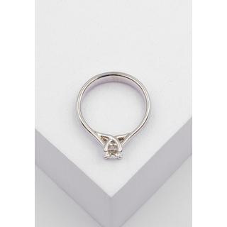 MUAU Schmuck  Solitaire Ring Diamant 0.50ct. Weissgold 750 