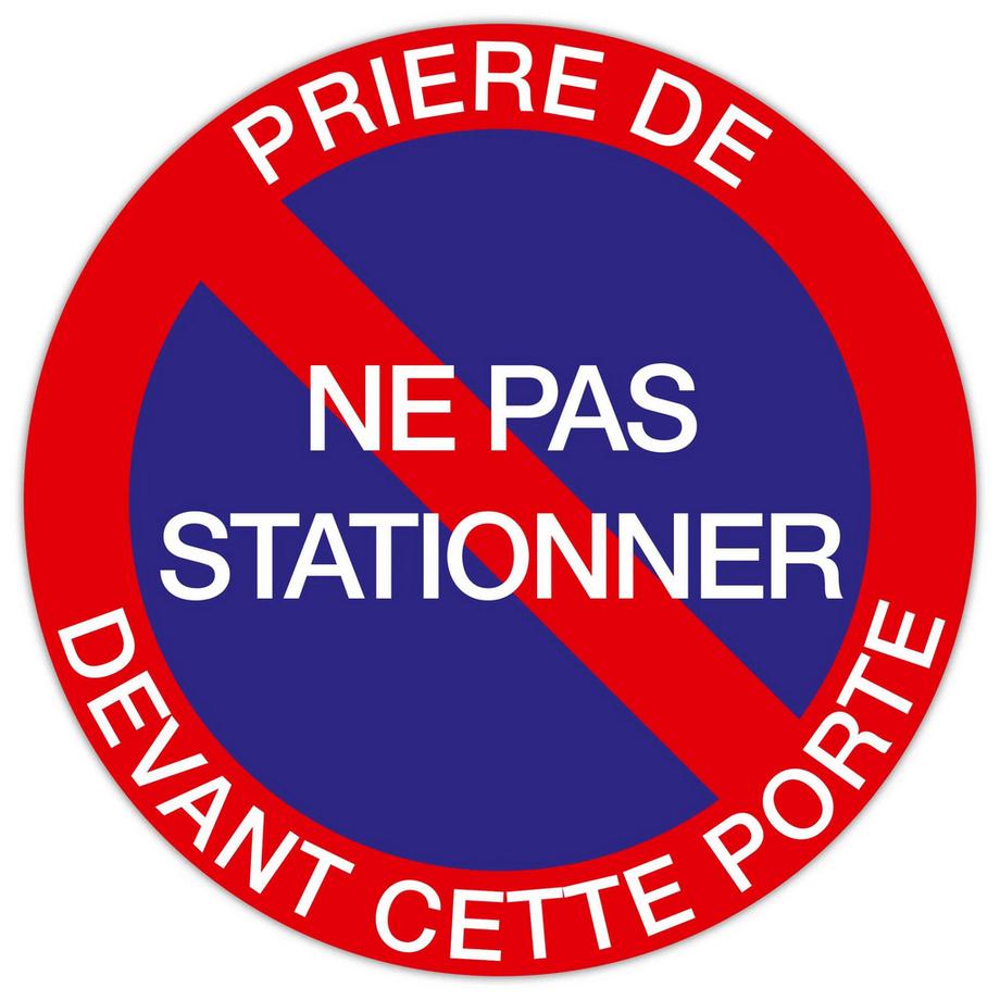 Schild nicht vor parken 20 cm FR