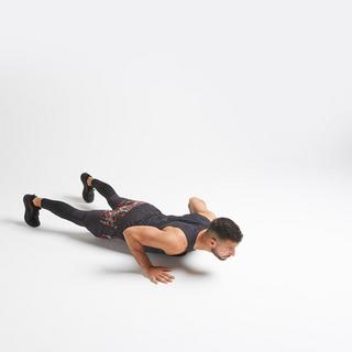 DOMYOS  Legging de fitness collection respirant homme - noir 