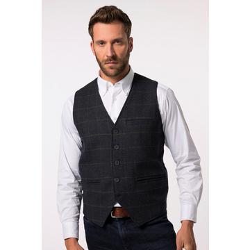 Weste, Karo, Strickrücken, bis 7 XL