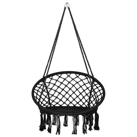 Beliani Fauteuil suspendu en Coton Boho GABELLA  