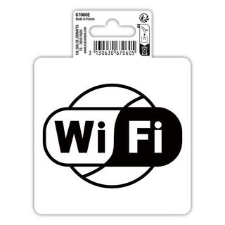 Exacompta Cartello adesivo quadrato 10x10cm WIFI  