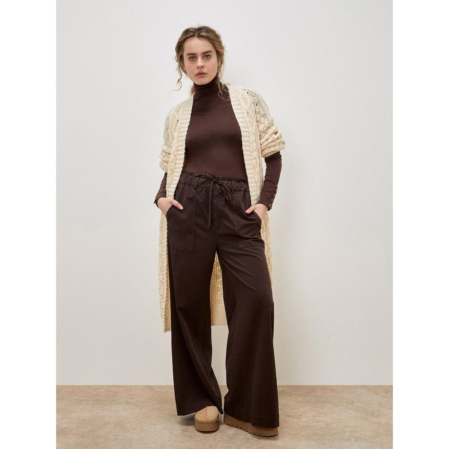 APRICOT Papiertüte-Taille, weit geschnittene Hose  