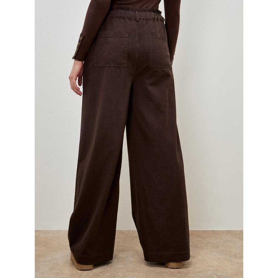 APRICOT Papiertüte-Taille, weit geschnittene Hose  