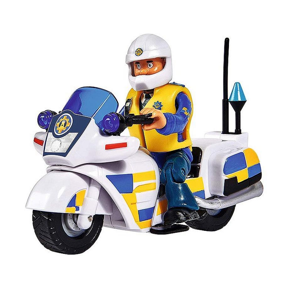 Hasbro Feuerwehrmann Sam Polizei Motorrad mit Figur  