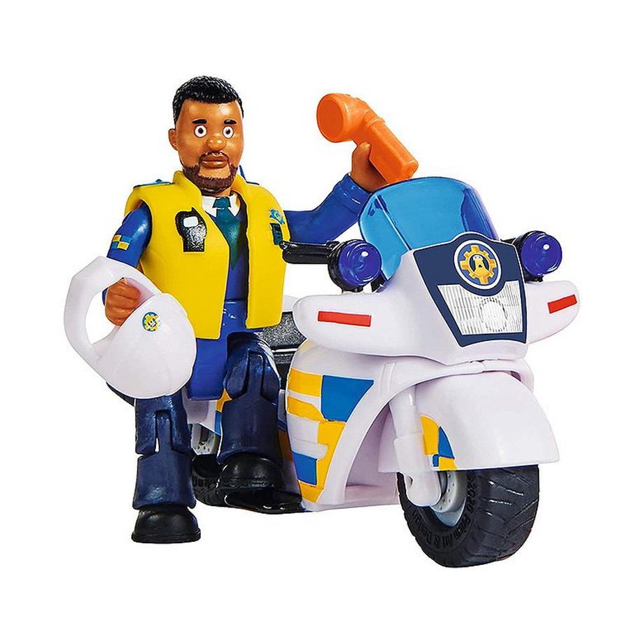 Hasbro Feuerwehrmann Sam Polizei Motorrad mit Figur  