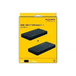 DeLock  11477 TastaturVideoMaus (KVM)-Switch Schwarz 