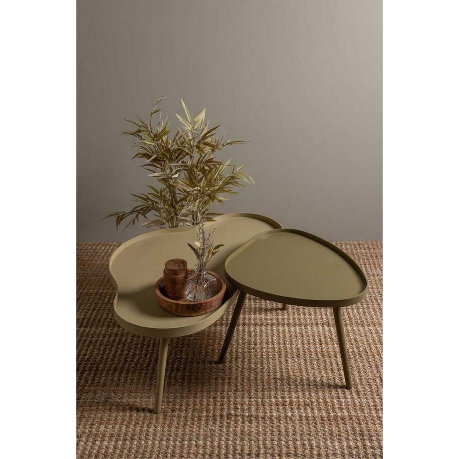 mutoni Table d'appoint Mae sepia 61x50  