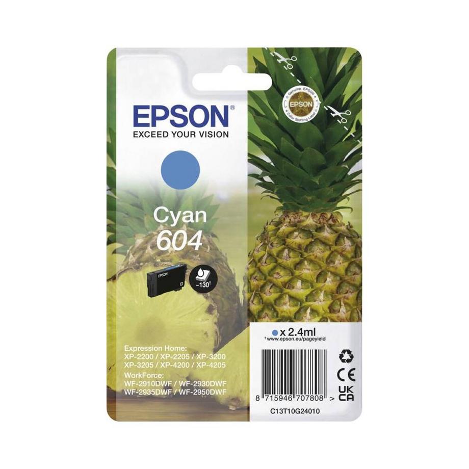 EPSON  EPSON Tinte C13T10G24010 604 Cyan Ananas 