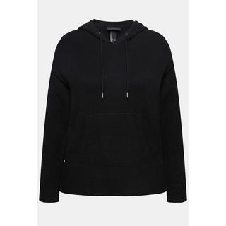 Ulla Popken  Strick-Hoodie, Oversized, Kapuze, Langarm, Tasche 