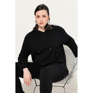 Ulla Popken  Sweat-shirt à capuche oversize, manches longues et poche 