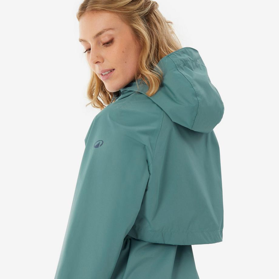 QUECHUA Veste imperméable longue Raincut Femme  